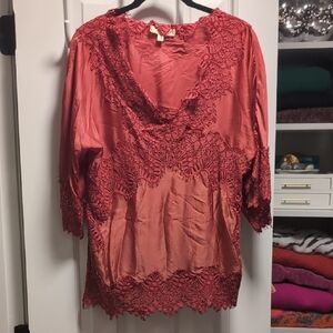 Moulinette Soeurs Coral Lace Blouse